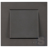 Вимикач одноклавішний Arvia Electric KAREN Антрацит (20 06 2000 200)